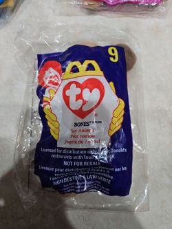 McDonald's TY Beanie Baby Bones the Dog