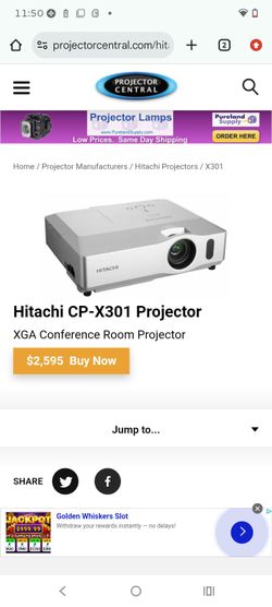Projector Hitachi CP-X301.  Best offer  140 obo