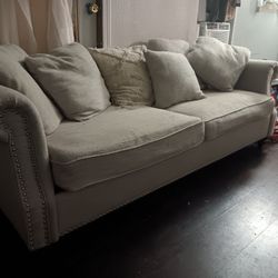 White Full Size Sofa