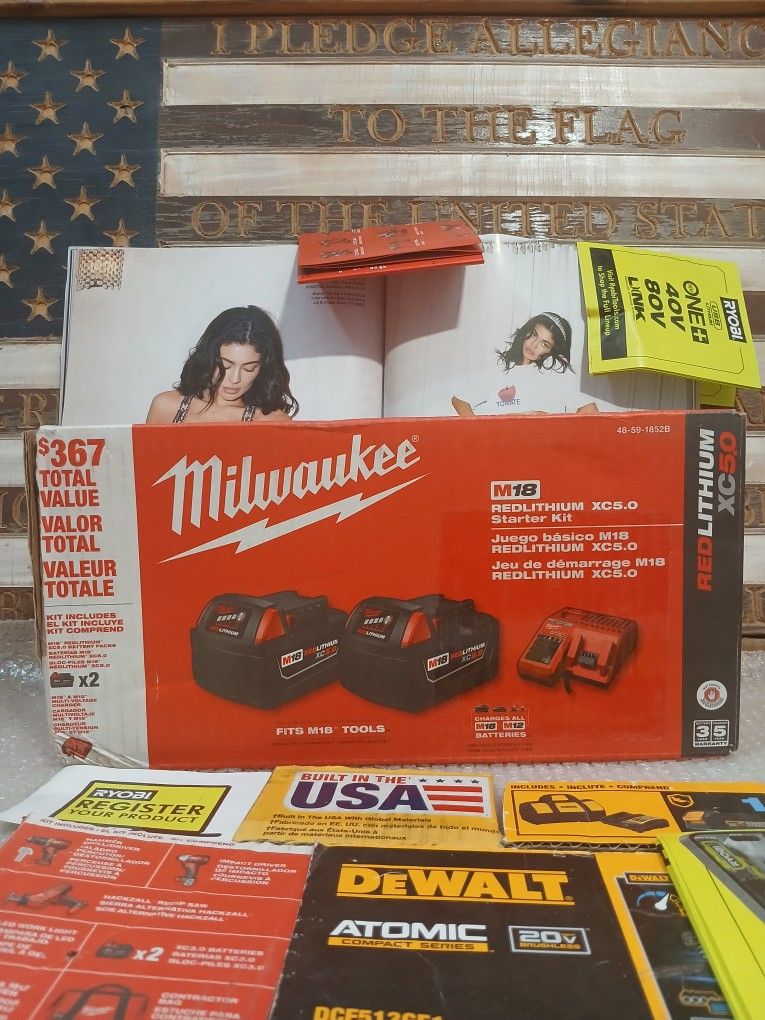 NEW MILWAUKEE M18 STARTER KIT