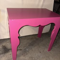 Pink Nightstand / End Table
