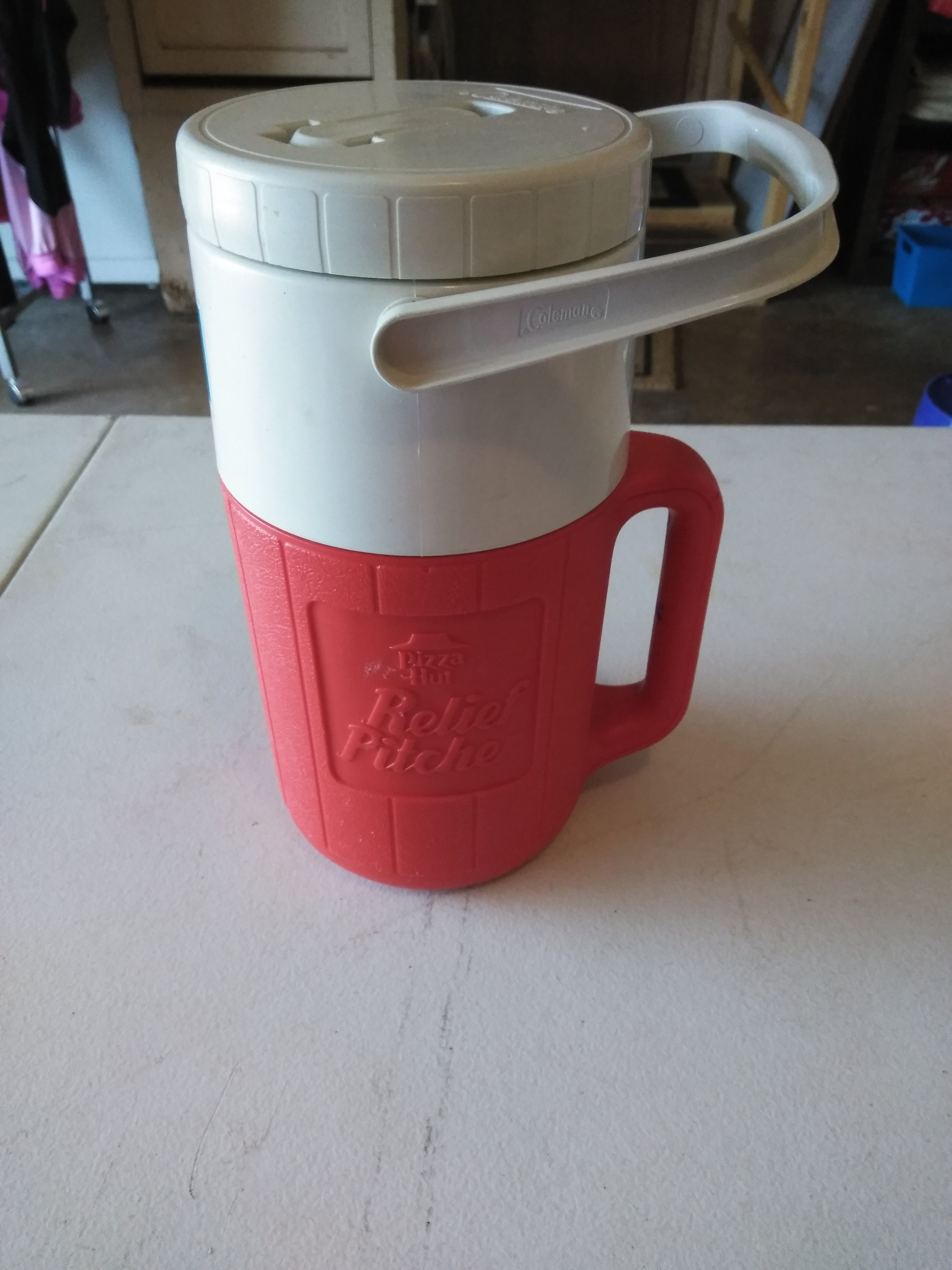Vintage Coleman Pizza Hut Pepsi Relief Pitcher