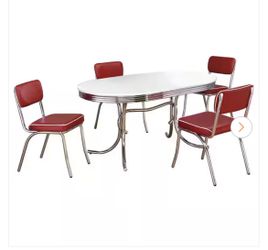 Retro table and 6 chairs