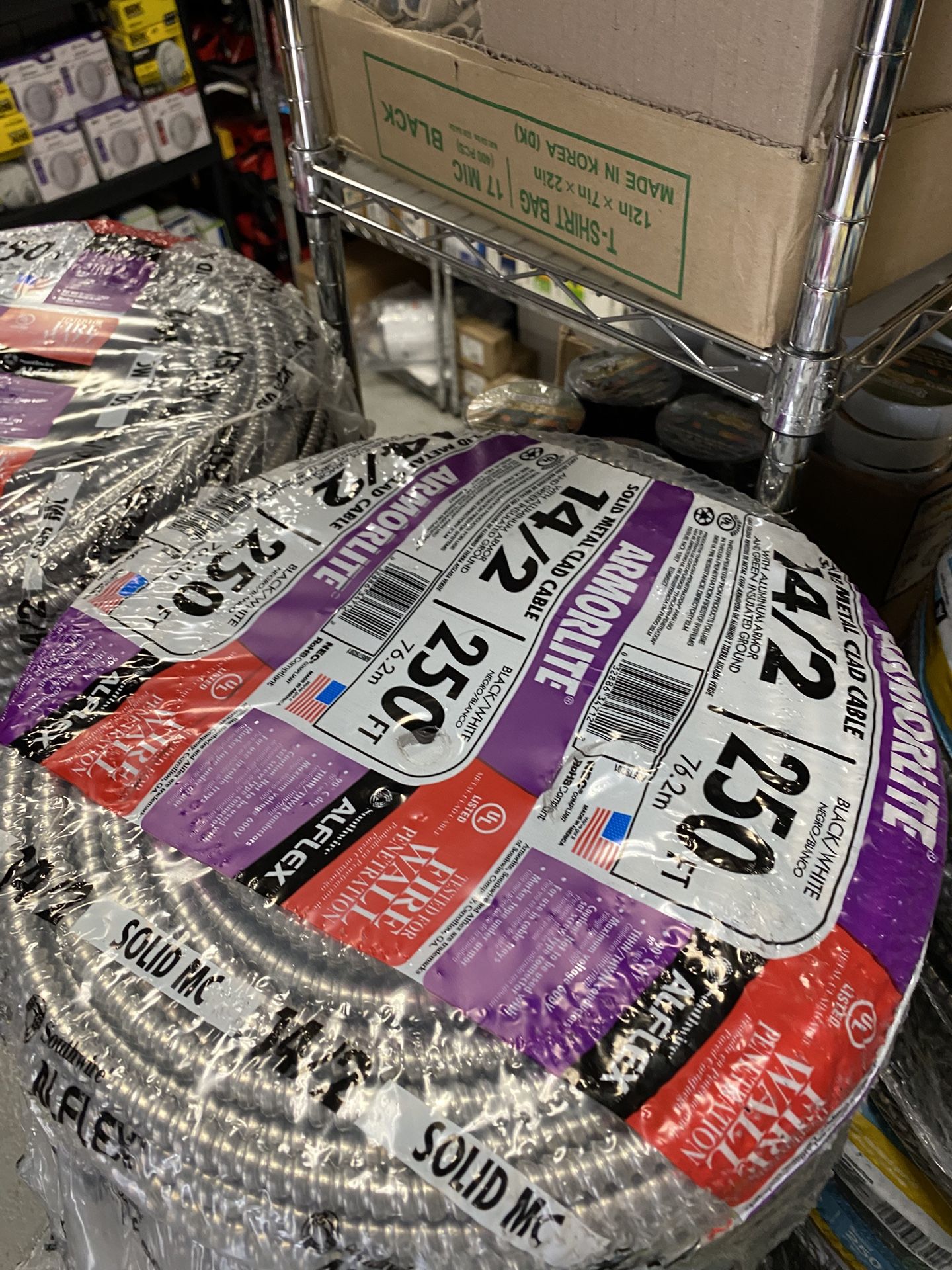 14/2 250ft Mc Cable