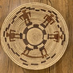 Large Shallow Woven Basket 