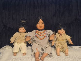 Native american baby dolls porcelain