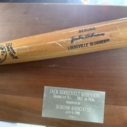 Jackie Robinson Louisville Slugger Award Presented In 1988 Only 2 In The Whole World