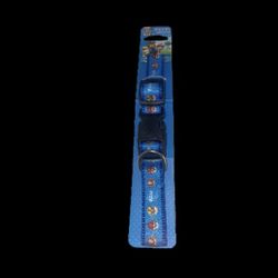 Dog Collar Blue Adjustable.75" W x 18" L . Paw Patrol Nickelodeon New