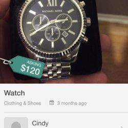 Beautiful like new Michael Kors men’s watch makes good Christmas gift