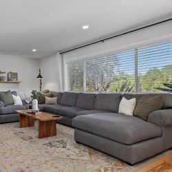 Large Chase Sectional - Charcoal Grey