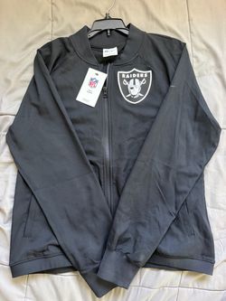 zip up raiders sweater