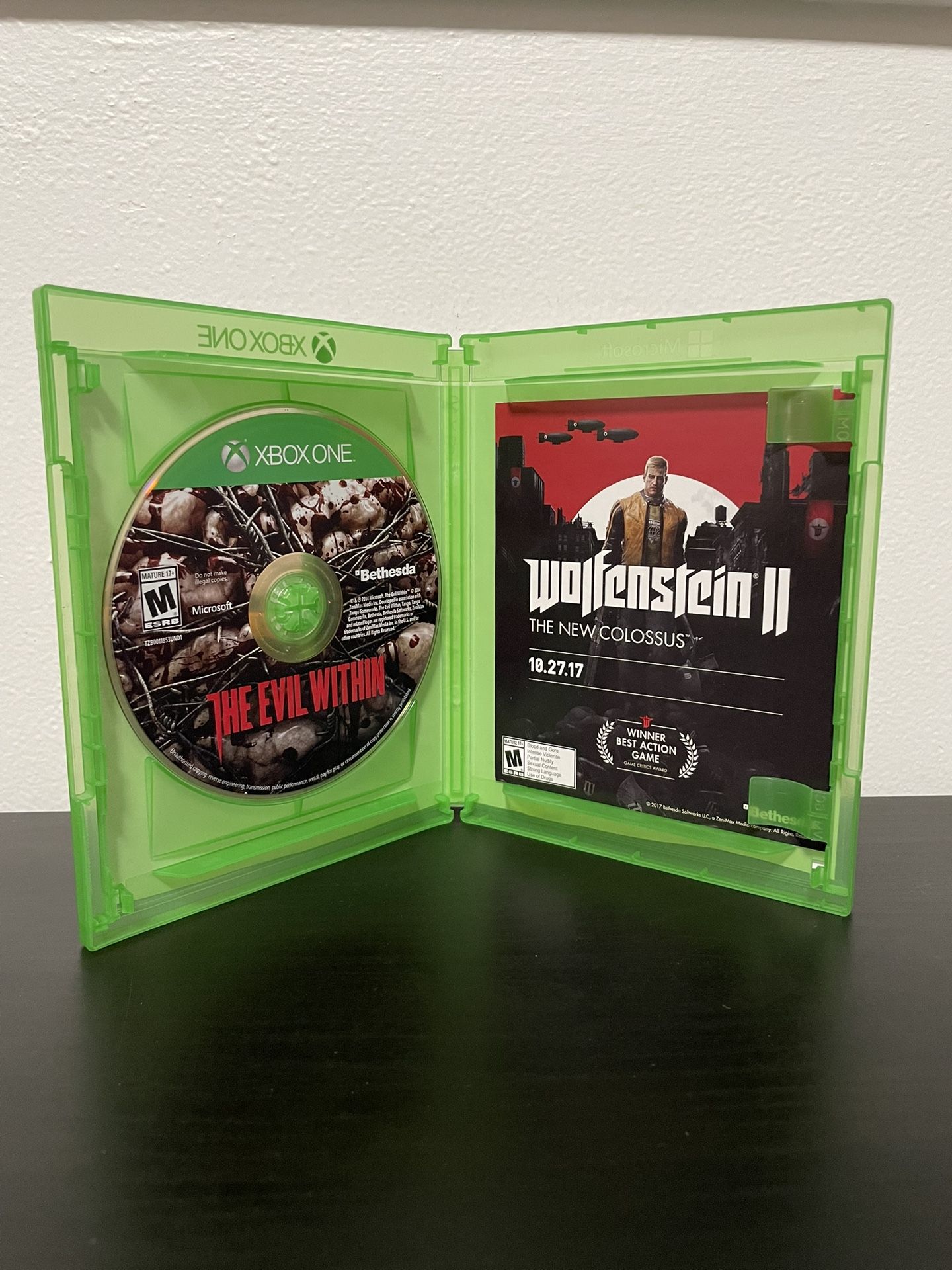 The Evil Within Xbox One Video Game w/ Manual Bethesda Horror Survival 2014