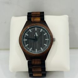 Treehut Men's Classic Ebony Walnut Theo Watch