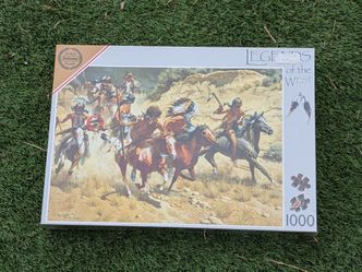 VINTAGE Falcon 1000 Pc Puzzle LEGENDS OF THE WEST - DECOYS Frank McCarthy New