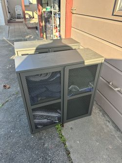 Gray Metal Cabinet