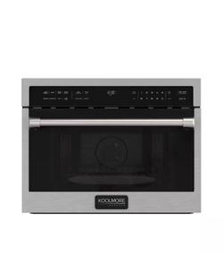 Koolmore 24 in. 1.6 cu. ft. Wall Oven and Microwave Combo Speed Oven Convection Microwave with Air Fry in Stainless Steel