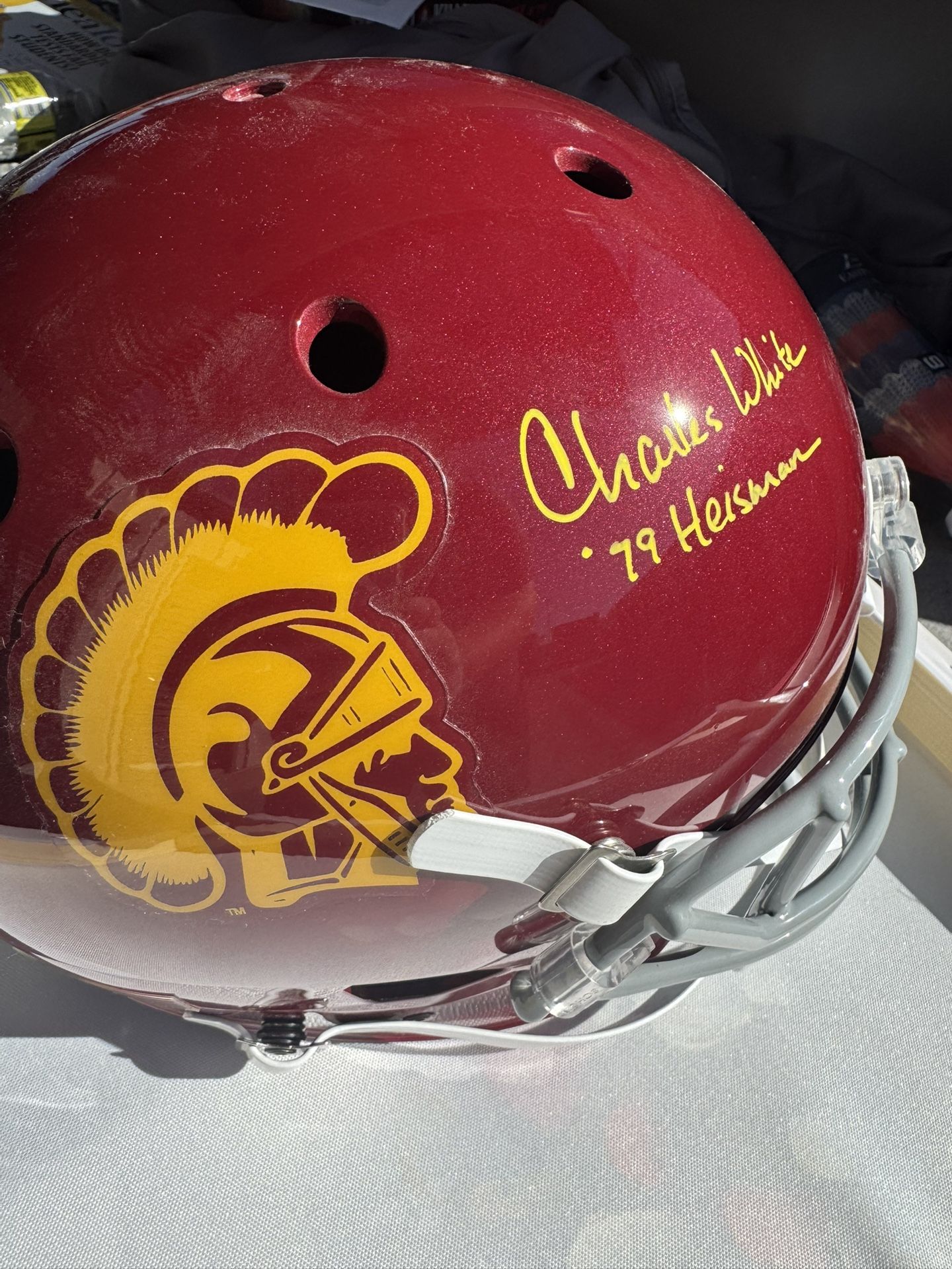 Signed Charles White Helmet
