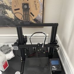 Ender 3 3d Printer (with Custom Parts And Plastic)