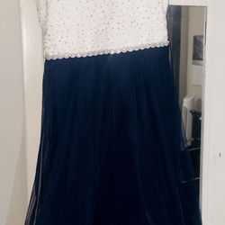 White And Blue Dress