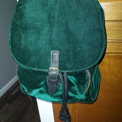 Emerald Green Mini Backpack 