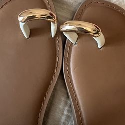 Gold And Ivory Sandals