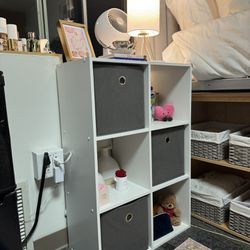 Shelf Unit + Storage Bins