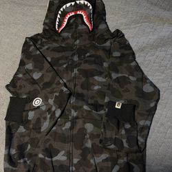 Bape Zip Up Black Camo 2XL