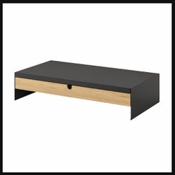 Monitor stand with drawer, anthracite