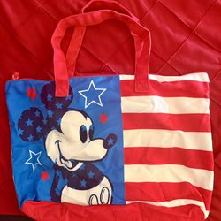 Disney Mickey Mouse Foldable Lrg 20”Tote Bag