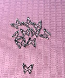 Butterfly Charms  (10 Charms) Gold N Silver