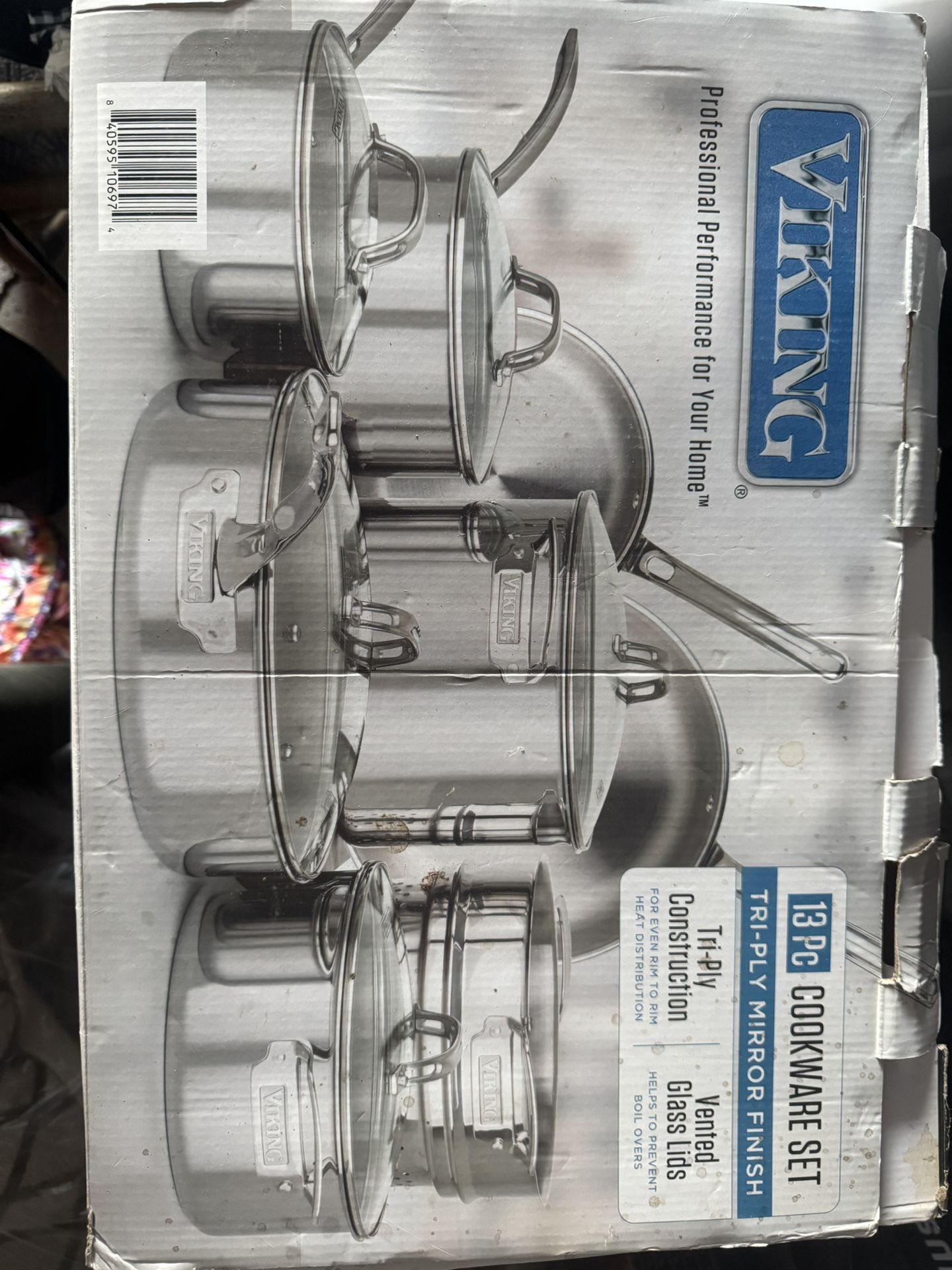 Viking 13-Piece Tri-Ply Cookware Set 