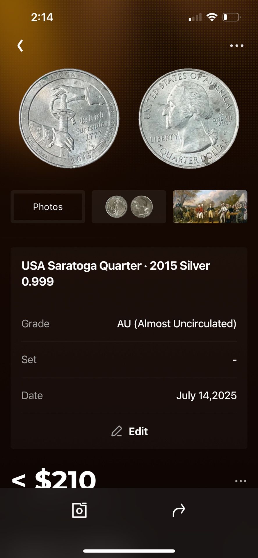 Usa Saratoga Quarter- 2015