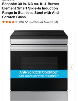Samsung electric stove