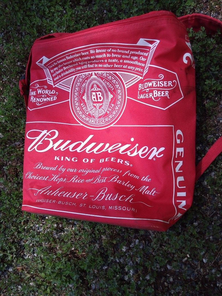 BUD. BACKPACK. COOLER. 20 BUCKS