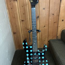 Kramer NightSwan Blue Polka Dot