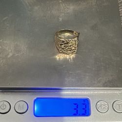 10k Gold Nugget Ring 