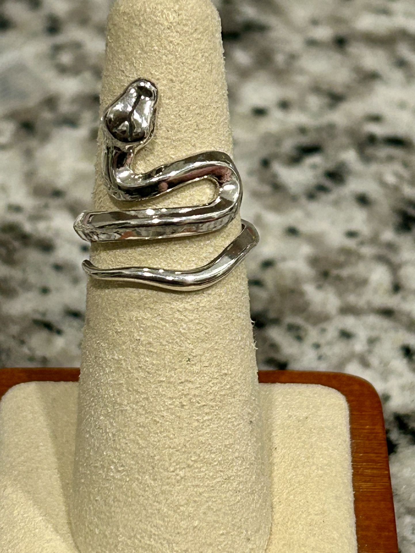 New stamped S925 Sterling silver snake ring