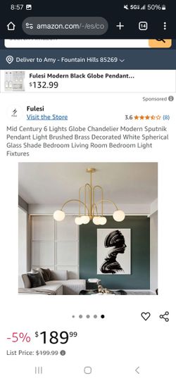 Fulesi Gold Light Fixture 