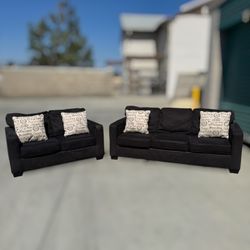 Ashley Furniture Gray/Grey Alenya Sofa Couch Loveseat Set - 🚚 DELIVERY AVAILABLE // ONLY $50 DOWN 💸