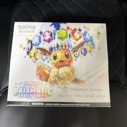 Pokemon TCG Prismatic Evolutions Pokemon Center Elite Trainer Box ETB Exclusive