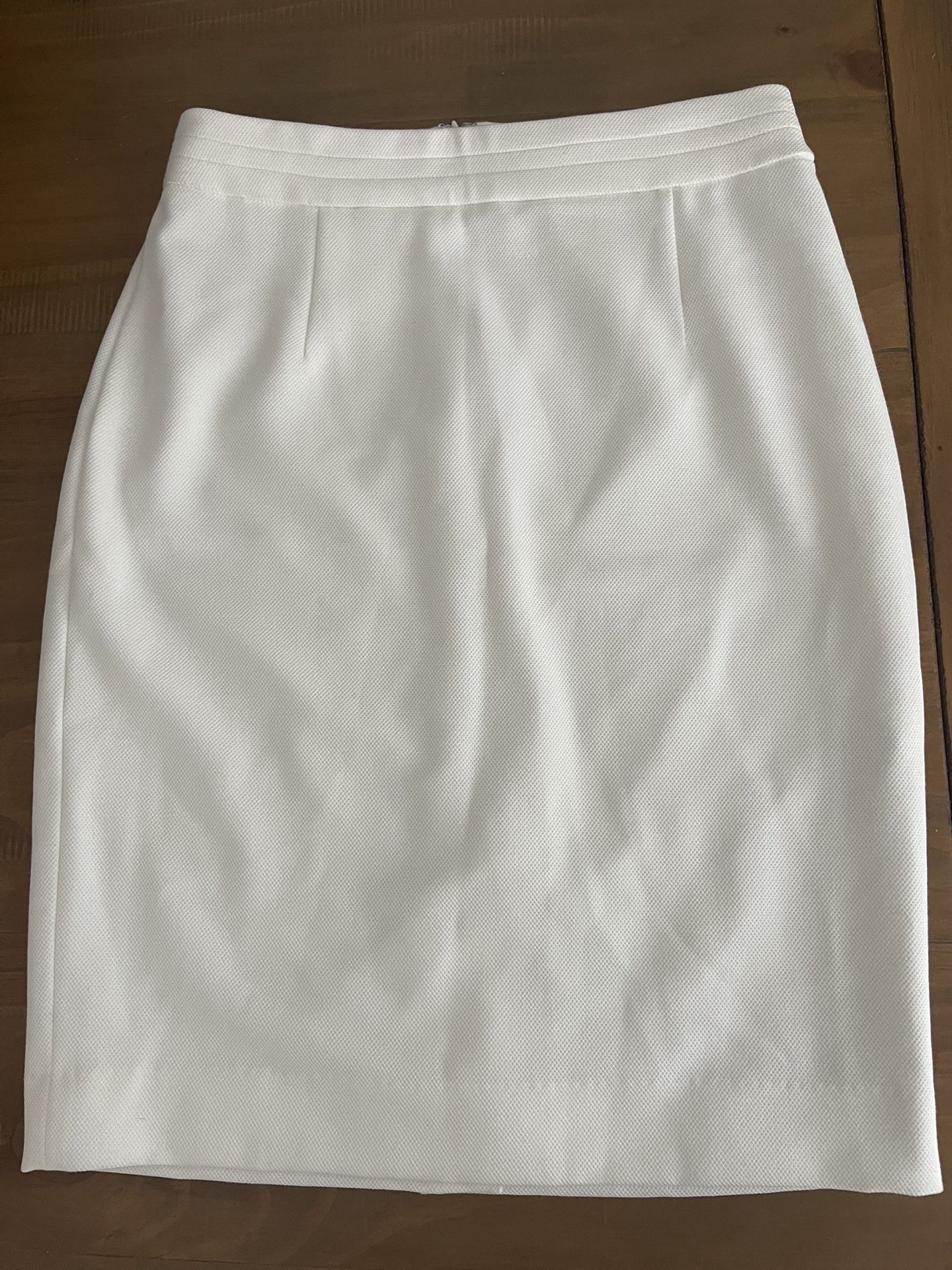 Womens White House Black Market Suiting Pencil Skirt White Size 2