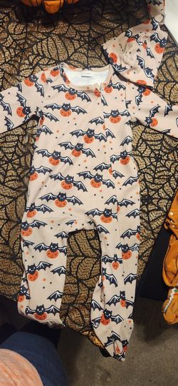 Halloween Baby Onesie With Hat