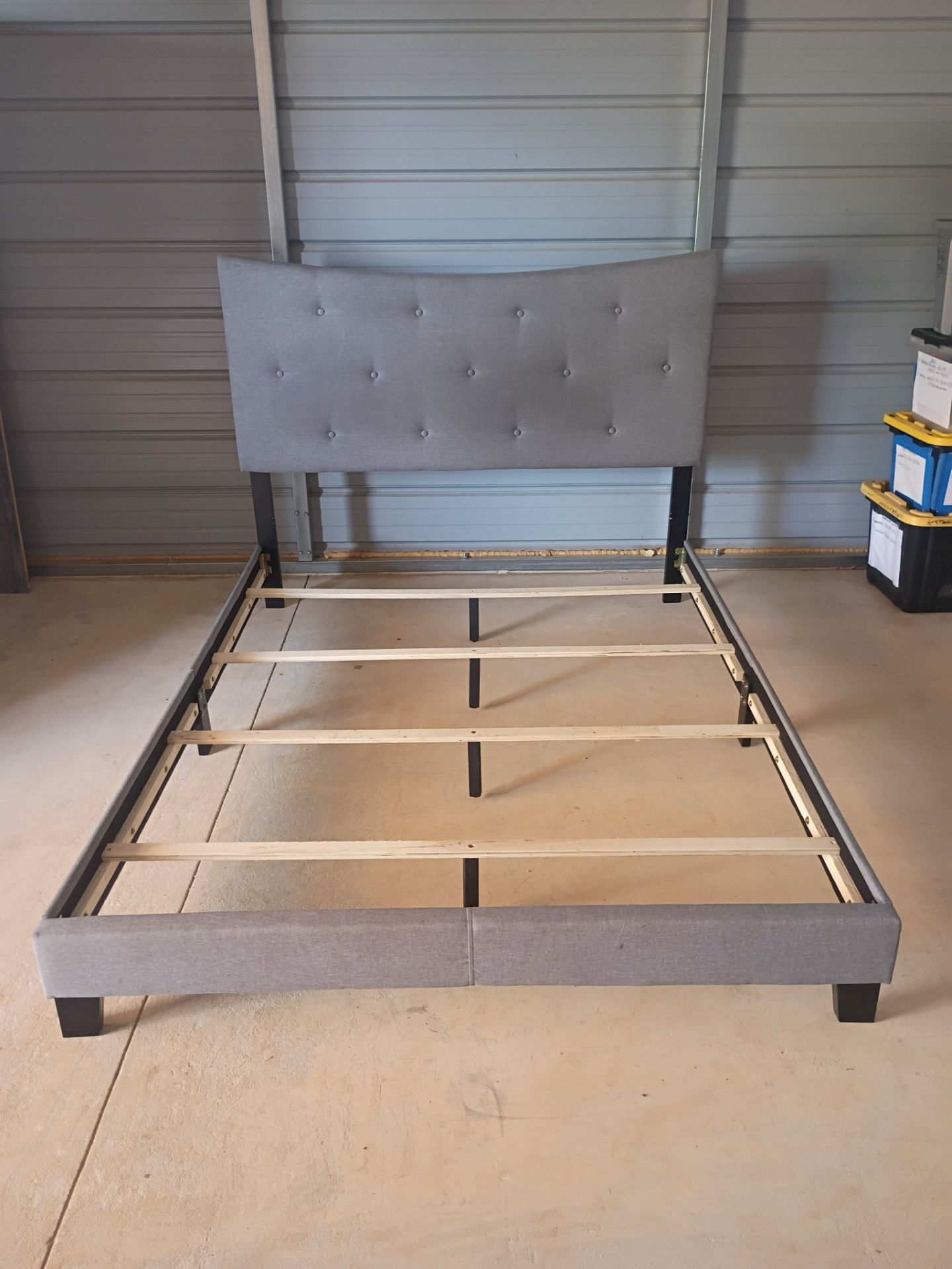 Queen size Upholstered Bed Frame ( Free Delivery if Needed)