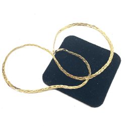 Italian Gold Sterling Braided Necklace
