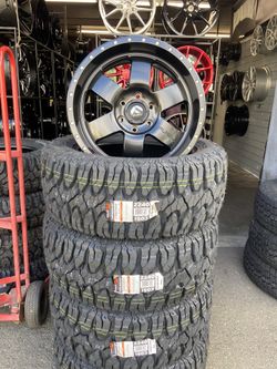 FUEL WHEELS 20x9 6x139.7 MILESTAR PANTAGONIA M/T 285/55/20!!!!!!