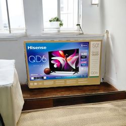 HD251 50QD6 50” Hisense Smart 4k Qled tv