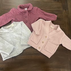 3 Beautiful Baby Cardigans 