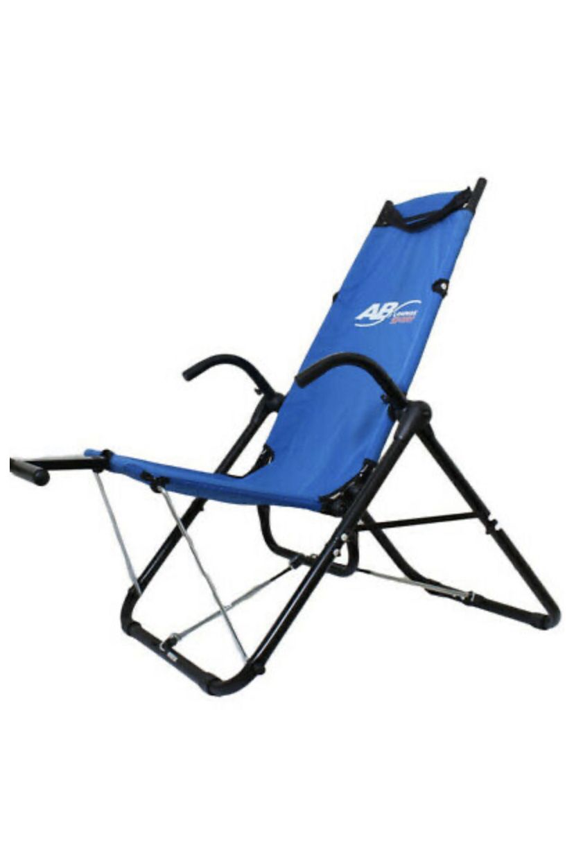 AB Lounge Sport Abdominal Workout Fitness Exercise Blue Lounger Chair Machine