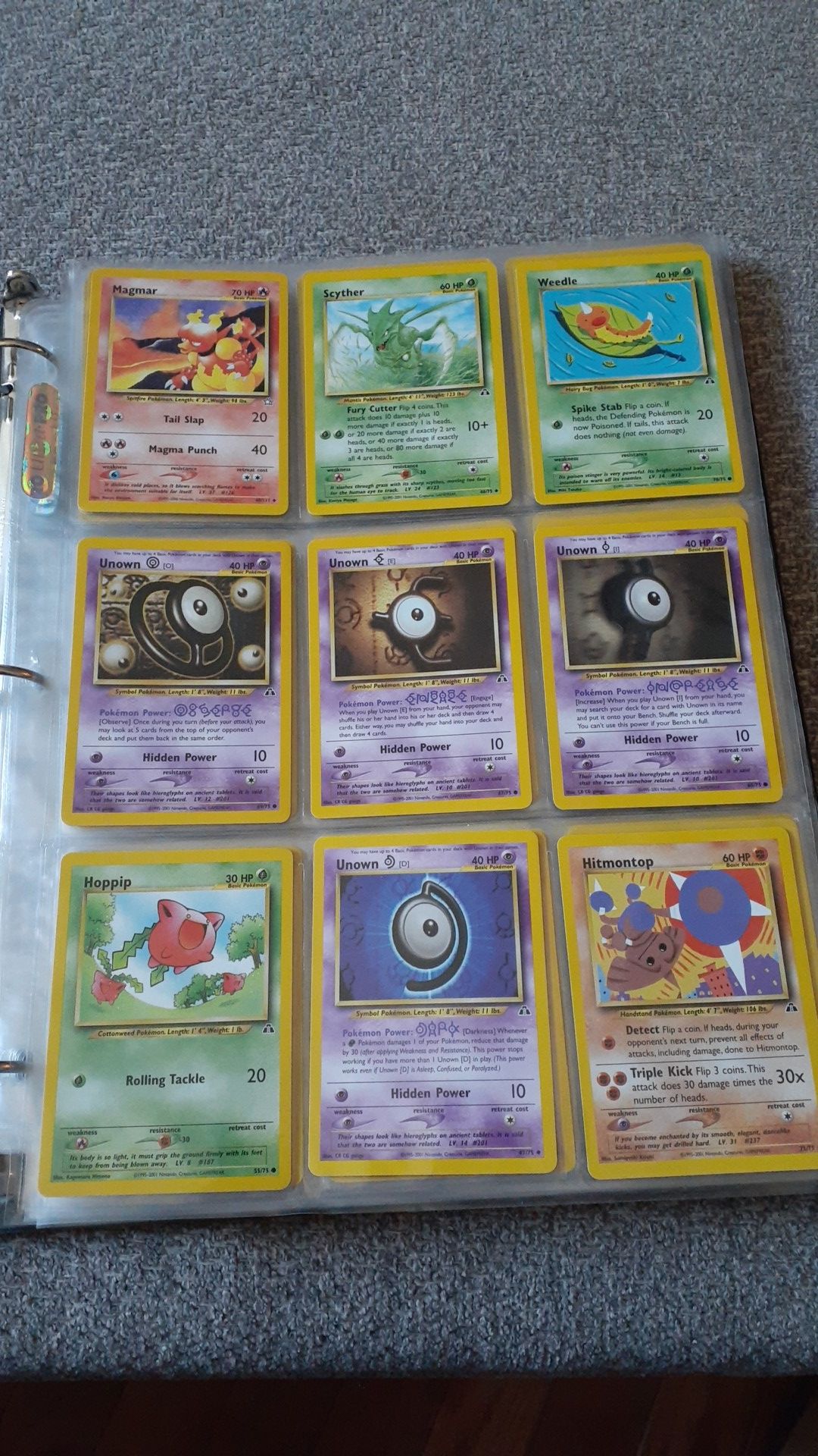 Binder of pokemon cards