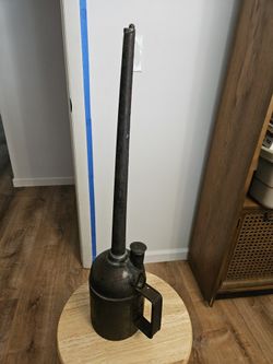 Antique Railroad Oil Can Handlan 23 Inch